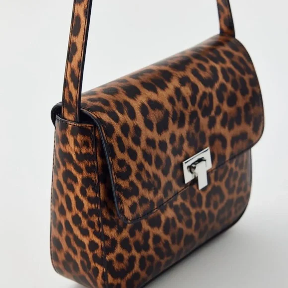 Leopard Print Shoulder Bag - Picture 3 of 5